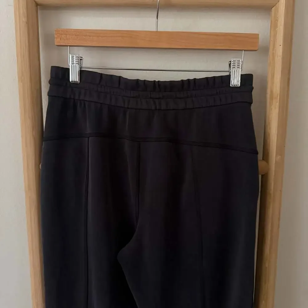 Lululemon Softstreme High Rise Straight Leg Cropped Pants Black Size 6